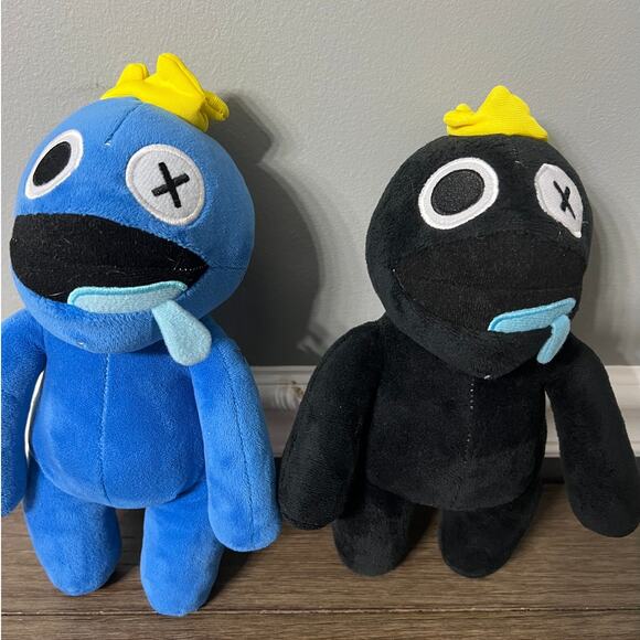 Roblox Rainbow Blue & Black Friends Plush Set - Picture 2 of 6
